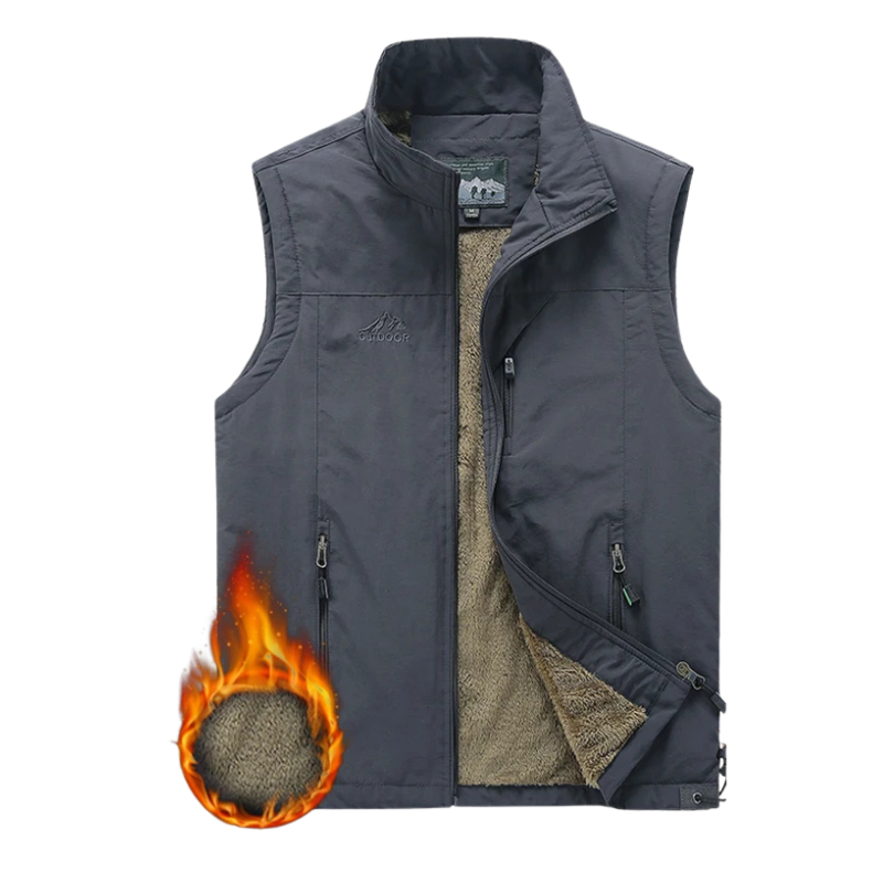 Warm Camping Fishing Vest Male Military Tactical Jacket Winter Fleece Hiking Coat Hunting Vest Waistcoat Man Thermal Clothes 5XL