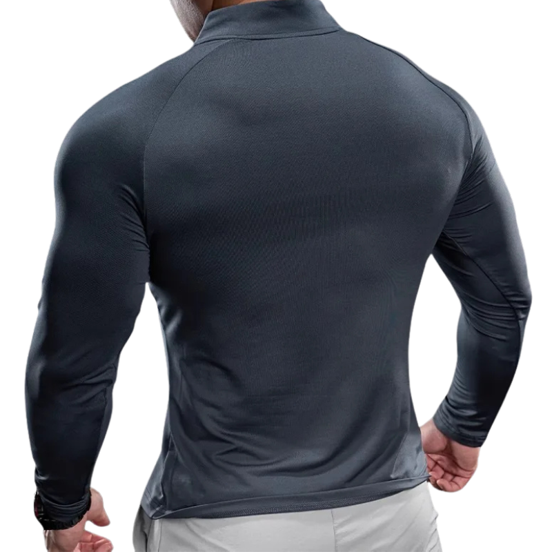 2024 New Men's Sports Gym Fitness Tops Running Training Clothes Round Neck Quick-drying Breathable Long-sleeved T-shirt Autumn