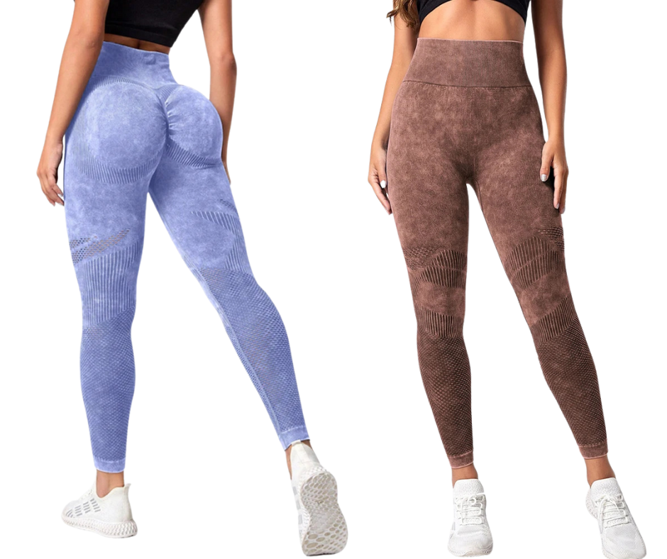 QK Women Leggings Washing Yoga pants Bubble Butt Push Up Fitness Legging High Waist Scrunch Tight Mujer Gym Seamless Legging