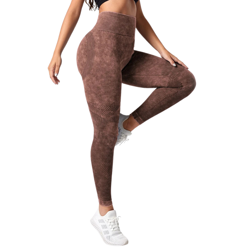 QK Women Leggings Washing Yoga pants Bubble Butt Push Up Fitness Legging High Waist Scrunch Tight Mujer Gym Seamless Legging