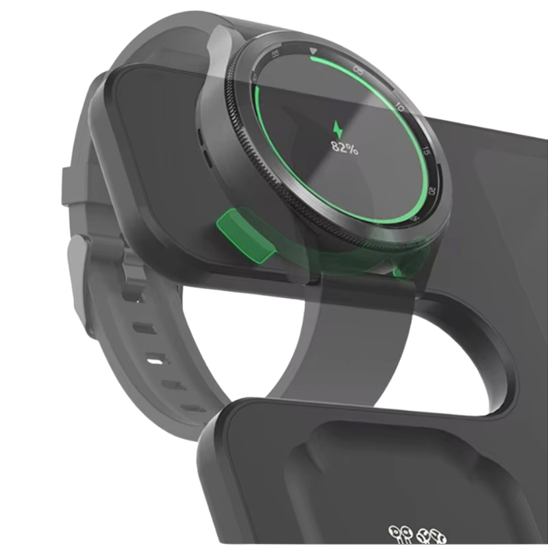 Wireless Charging Station for Samsung 3 in 1 Charger for Galaxy Watch 6/5/4/3/Active S23 Ultra Note20 Z Flip 5 Fold Galaxy Buds