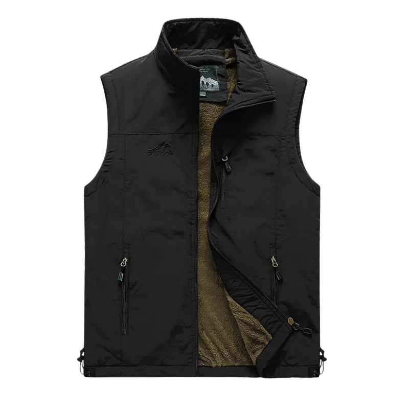 Warm Camping Fishing Vest Male Military Tactical Jacket Winter Fleece Hiking Coat Hunting Vest Waistcoat Man Thermal Clothes 5XL
