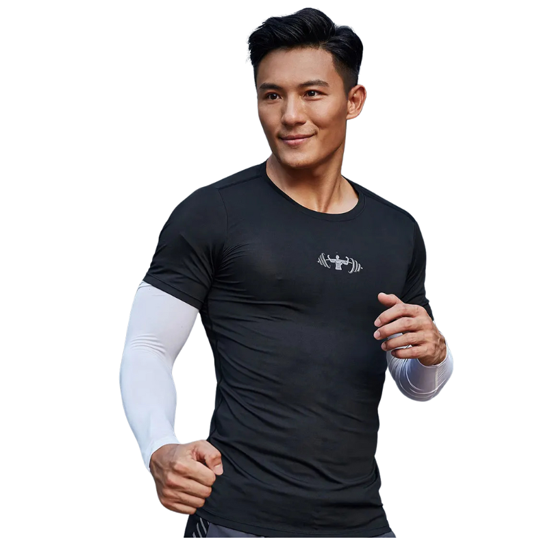 Quick Dry Men's Running Jacket Training Sportswear Set Gym Fitness Compression Sport Suit Jogging Tight Sportswear Clothes Male