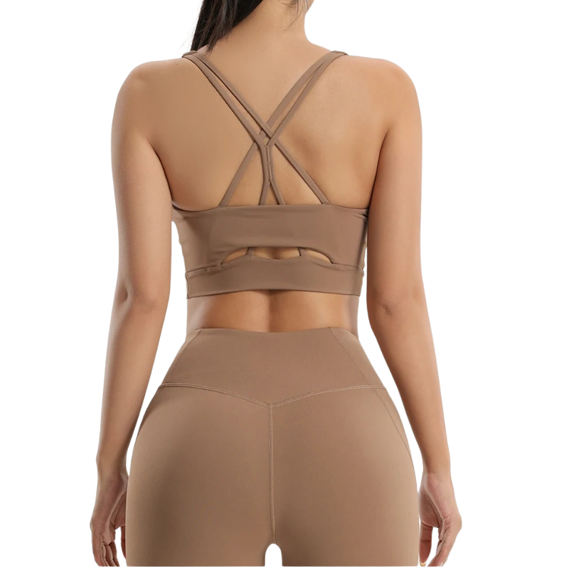 Women's Gym Two Piece Set Yoga Bra Underwear Tight Training Pants Bottom Pants Fitness Clothing Fitness Pants Set Exercise Set