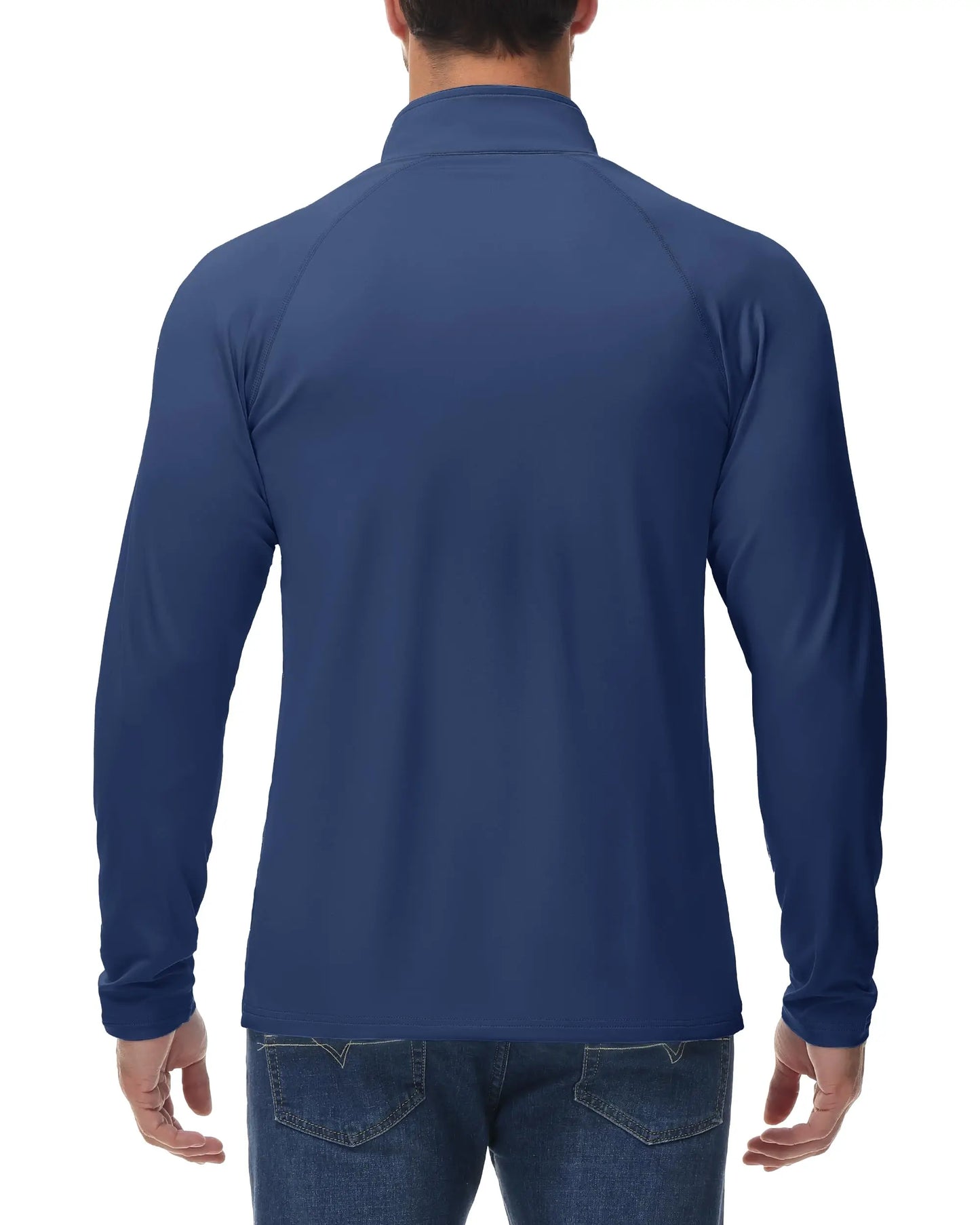 TACVASEN Thermal Fleece Lined T-shirts Men's 1/4 Zip Long Sleeve Shirts Outdoor Hiking Running Athletic Shirt Pullover Top