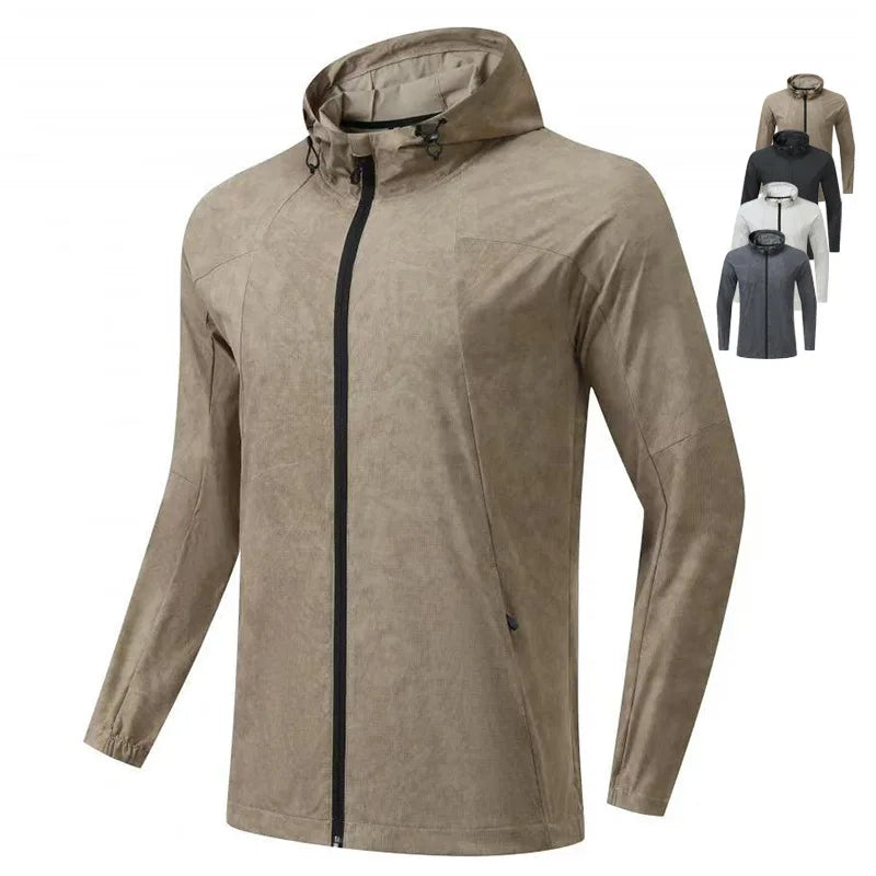 Men Compression Sport Jacket Top Gym Running Clothing Quick Dry Fitness Tight Sportswear Hiking Jogging Coat Sweatshirt Outdoor