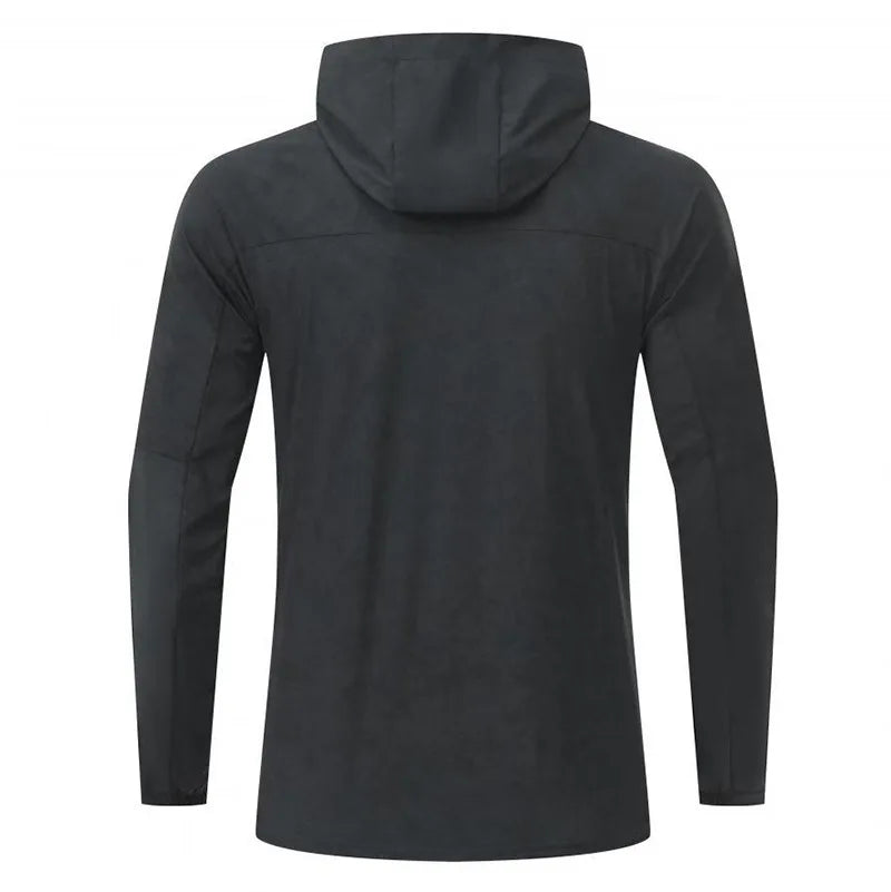Men Compression Sport Jacket Top Gym Running Clothing Quick Dry Fitness Tight Sportswear Hiking Jogging Coat Sweatshirt Outdoor