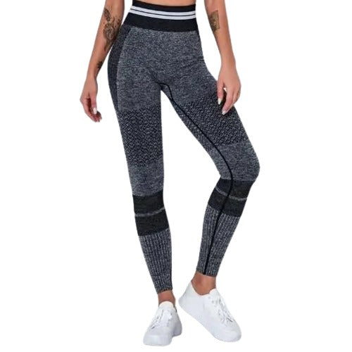 Summer New Women's Knitted Seamless Hollow Hip-lifting Yoga Pants Sports Bra High WaistLeggings Set Gym Running Training Wear