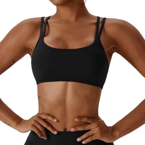 Yoga, Fitness, and Running bra, tight and quick-drying, with chest pad and nude feel