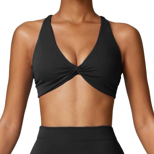 Tight yoga bra, quick-drying sports underwear for outdoor running, includes chest pad