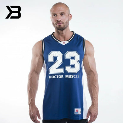 Muscle Doctor Gym Fashion Trend Mesh Waistcoat