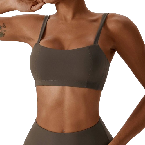 Yoga vest, fitted sports bra for back training clothing with chest pad