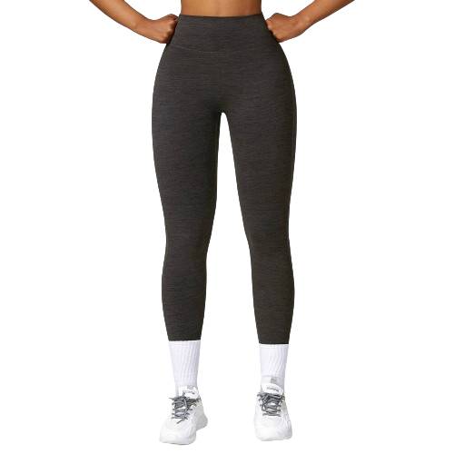 High-waisted yoga and fitness leggings with tight sanding, cationic cargo pockets for butt lifting