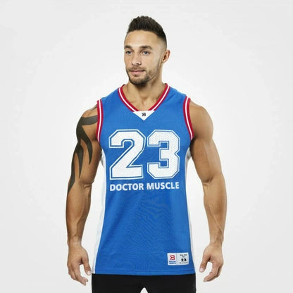 Muscle Doctor Gym Fashion Trend Mesh Waistcoat