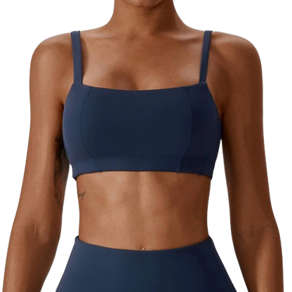 Yoga vest, fitted sports bra for back training clothing with chest pad