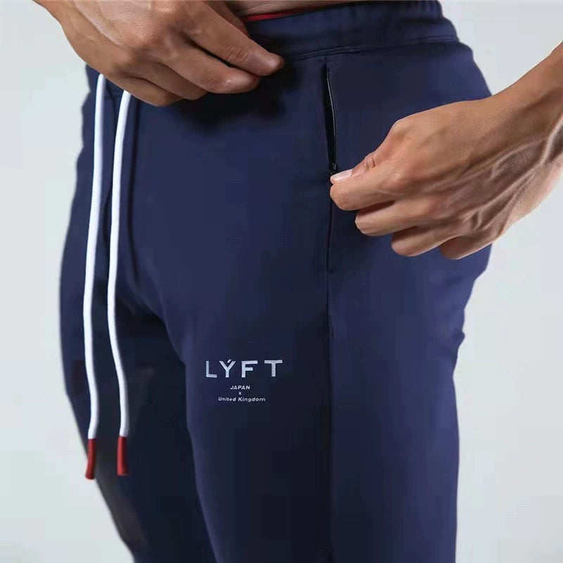 Lyft Men's Autumn and Winter New Muscle Drawstring Fitness Trousers