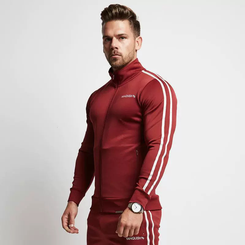 Muscular Men's European and American Fashionable Two-Piece Sports Sweater