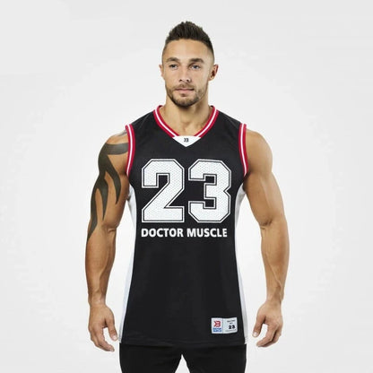 Muscle Doctor Gym Fashion Trend Mesh Waistcoat