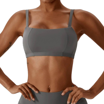 Yoga vest, fitted sports bra for back training clothing with chest pad