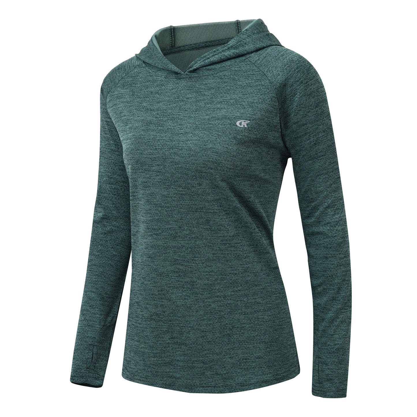 Camisas de Manga Larga para Mujer UPF 50+ Protección Solar SPF Secado Rápido Camiseta Ligera Nadar Senderismo Correr Pesca Tops Cian Xs