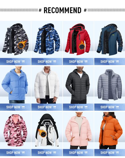 TACVASEN Winter Fleece Jackets Mens Waterproof Hiking Skiing Jacket Coats Outdoor Mountain Trekking Jacket Windbreaker OMale