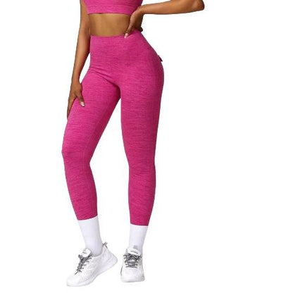 High-waisted yoga and fitness leggings with tight sanding, cationic cargo pockets for butt lifting