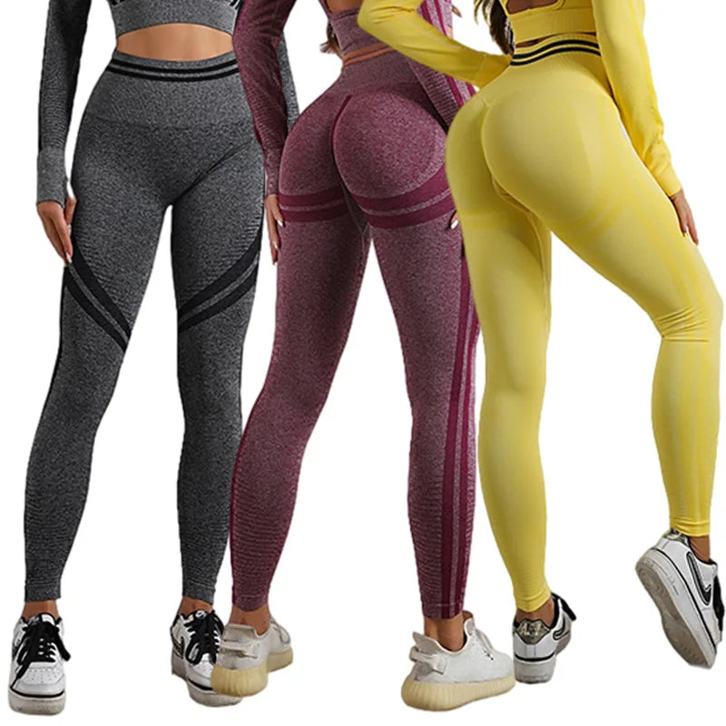 Seamless Yoga Sets Sports Fitnes High Waist Hip Raise Pants Long-Sleeved Backless Suits Workout Clothes Gym Shorts Set for Women