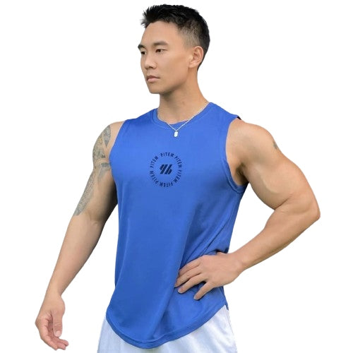 Casual sleeveless athletic shirt for fitness training, basketball, and gym sports