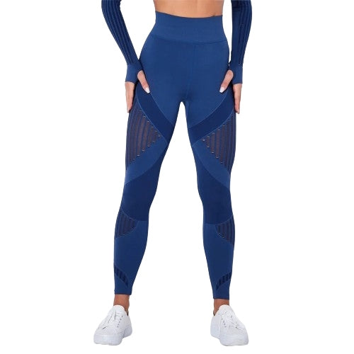 New Women's Long Sleeve Crop Top Skinny Yoga Pant High Waist Legging Sport Clothes Outfits Tracksuit Sportwear Yoga Set Outfits