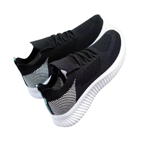 New Spring and Summer Women's Fly-Knit Sneakers Fashionable All-Match Running Shoes Mesh Breathable Casual Female Students